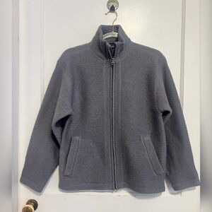 Patagonia Women’s Full Zip 100% Wool Cardigan Sweater Grey Jacket Size XS $179